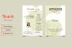a design beautiful package insert for amazon thank you card