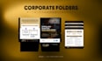 design custom pocket folders with card slits, print ready