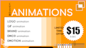 create logo, GIF, emotion or graphics animation for USD 20