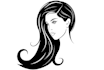 design minimal face logo face silhouette
