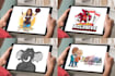 design creative cartoon and cute mascot logo design