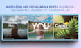 design creative social media posts and animations