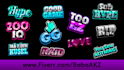 create text emotes for twitch streamer