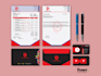 design modern business card, brand identity and stationery