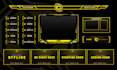 design amazing stream twitch overlay