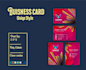 design unique professional business cards