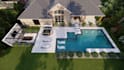 design your swimming pool, villa landscape, and backyard