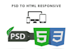 convert figma to HTML and PSD to HTML responsive