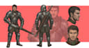 design a professional 2d character reference sheet for your oc