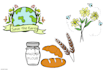 create custom hand drawn icons set and doodle illustration