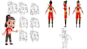 draw 2d cartoon character design