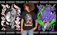 create custom anime t shirt and streetwear design for you