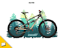 draw any bike or mtb illustration