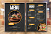 design restaurant menu and digital menu board