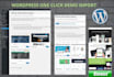 install wordpress and demo site upload