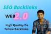 make high authority SEO web 2 0 backlinks