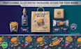 design custom product packaging and label illustration for your brand