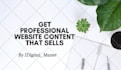 write powerful website content that sells
