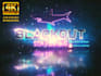 create cyberpunk neon light metallic glow logo reveal intro animation video