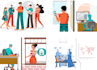 create a modern vector 2d flat illustration for your project