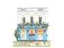 hand draw house portrait and building illustrations