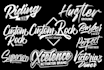 design custom and creative hand lettering typography logo