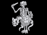 draw awesome skull or skeleton illustration for you