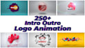 make a youtube intro, outro, and logo animation