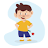 draw a cute cartoon illustration
