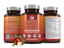 design health and fitness supplement labels, vitamin labels with packaging