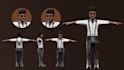 sculpt a 3d character model for unity, unreal, games, animation