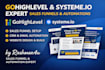 build a high converting landing page or salesfunnel in systeme io  gohighlevel