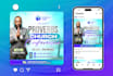 design professional social media flyer for your church event