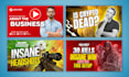 design podcast or live show youtube video thumbnails