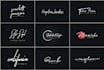 do luxury signature, scripted, cursive, handwritten logo