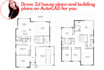 draw house plans and building plans on autocad for you