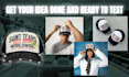 design custom hat mockups cap, beanie for your clothing brand