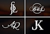 do luxury monogram and initial letter logo design