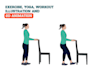do exercise, yoga, workout illustration and 2d animation