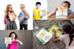 create 10 different children 3d book mockup