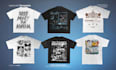 design modern typography t shirt for brands and merch