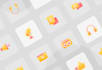 make a modern flat icon illustration