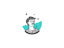 create character vector illustration