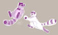 do furry character illustrations as a feral chibi or nsfw