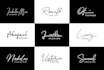 design modern handwritten signature logo