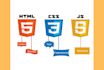 be your front end web developer HTML CSS javascript