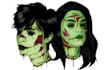 draw you photo into a zombie head style
