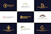 do minimalist luxury real estate logo in 48h