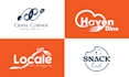 design a modern fast food, cooking, restaurant logo