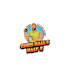 design cartoon pumpkin face logo